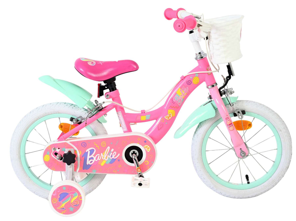 Barbie Kinderfiets - Meisjes - 14 inch - Roze - Twee handremmen