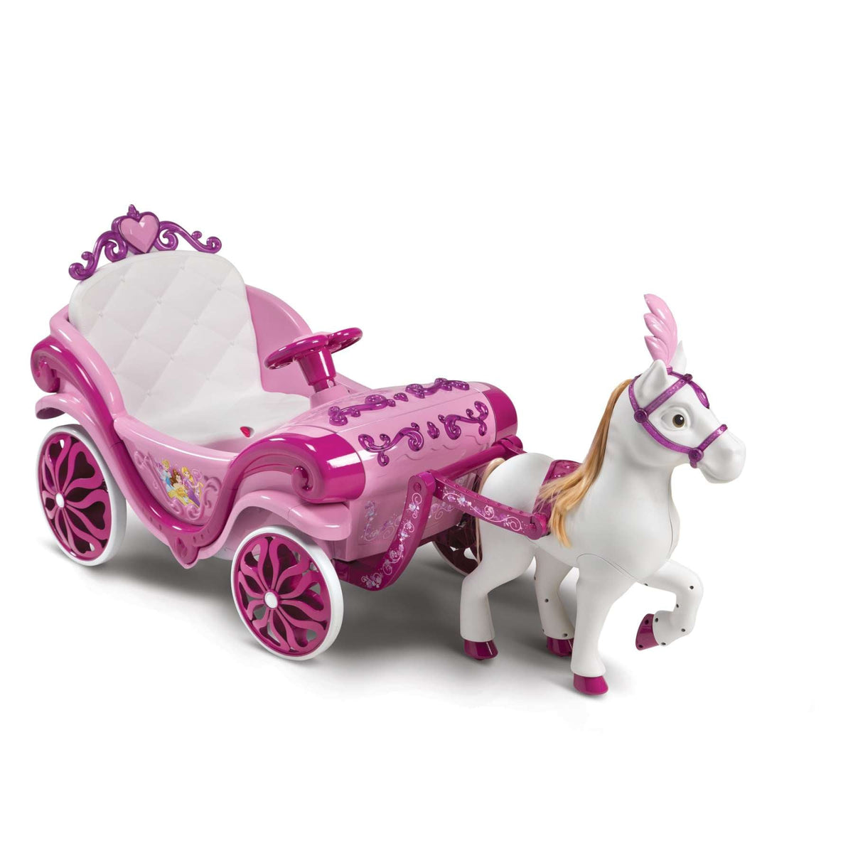 Disney Princess Paard met Koets - Elektrische Ride-On
