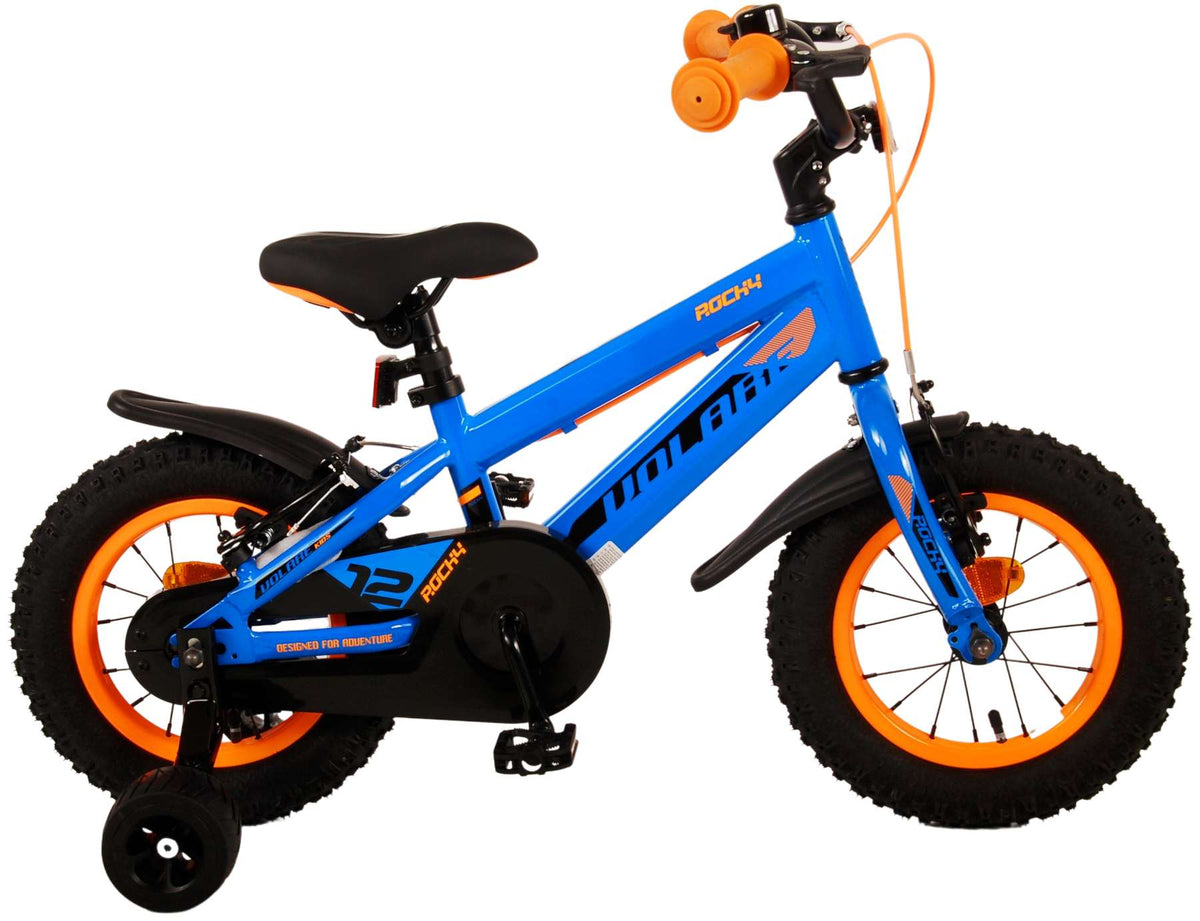 Volare Rocky Kinderfiets - Jongens - 12 inch - Blauw - Twee handremmen