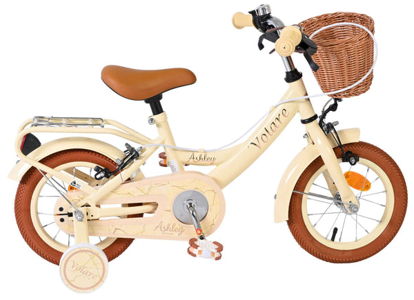 Volare Ashley Kinderfiets - Meisjes - 12 inch - Créme - Twee handremmen