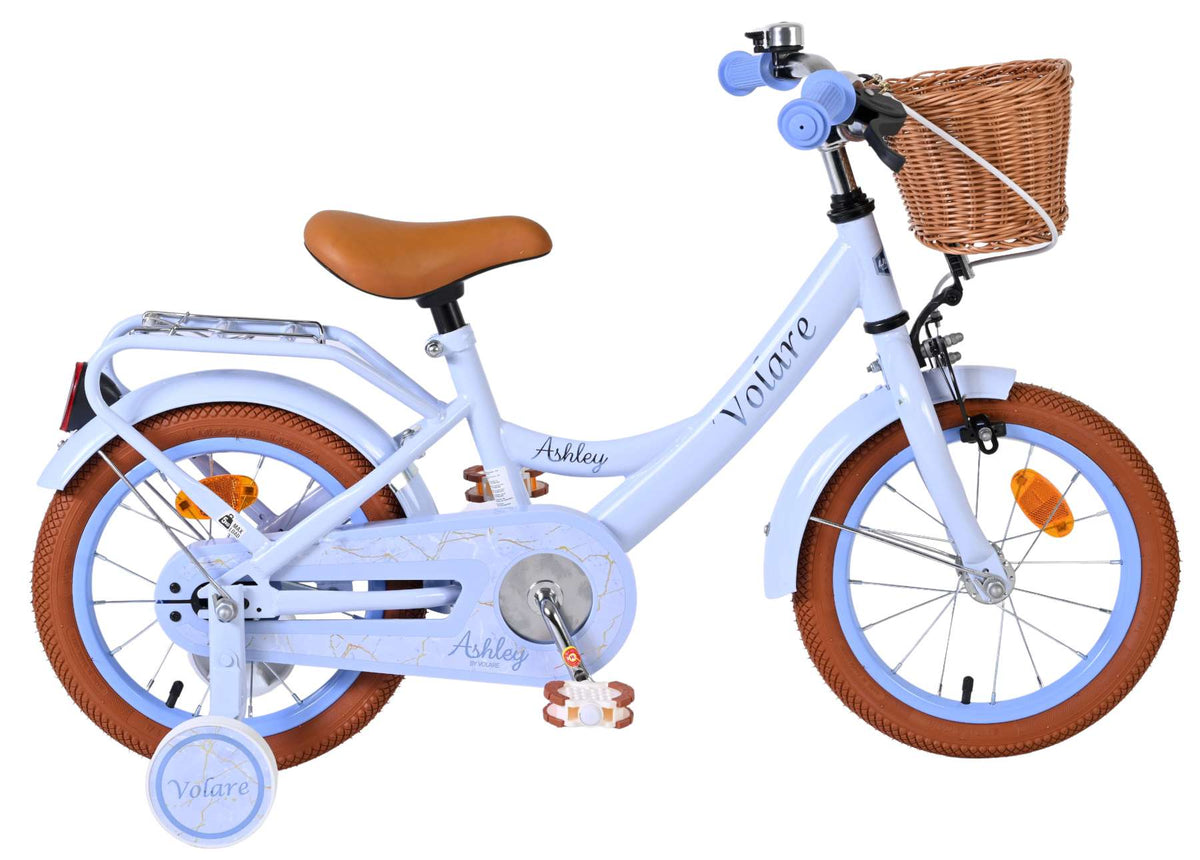 Volare Ashley Kinderfiets - Meisjes - 14 inch - Pastel Blauw