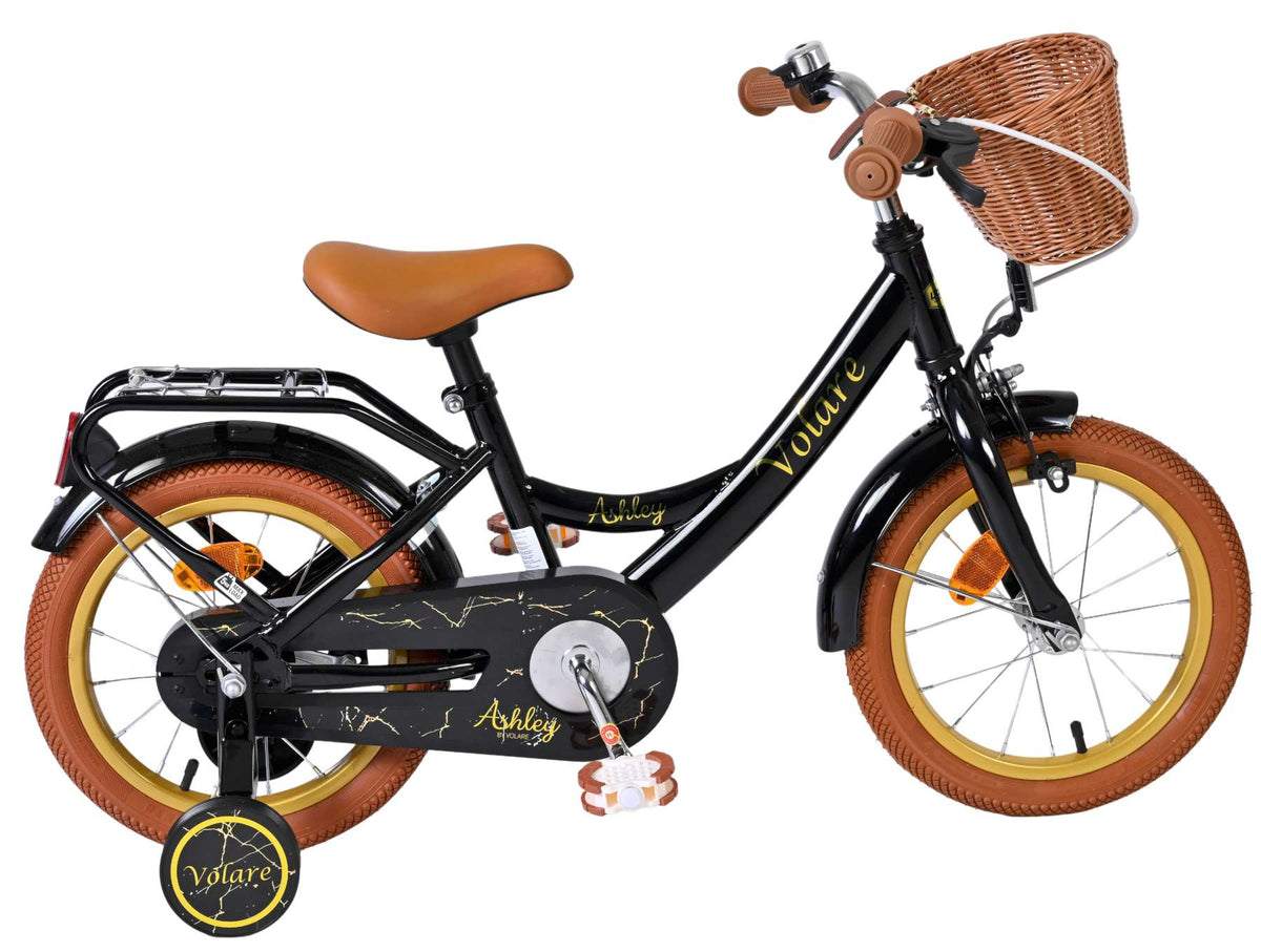 Volare Ashley Kinderfiets - Meisjes - 14 inch - Zwart