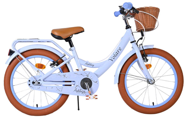 Volare Ashley Kinderfiets - Meisjes - 18 inch - Pastel Blauw - Twee handremmen