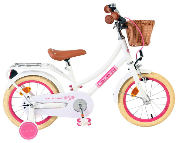 Volare Excellent Kinderfiets - Meisjes - 14 inch - Wit
