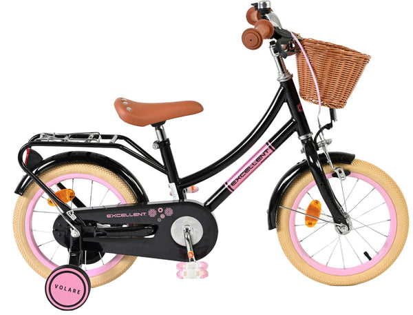 Volare Excellent Kinderfiets - Meisjes - 14 inch - Zwart