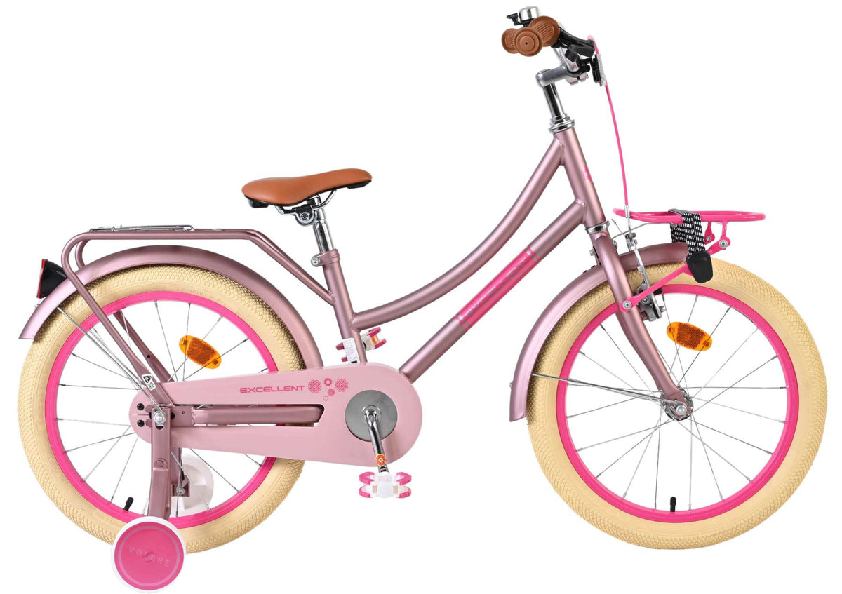 Volare Excellent Kinderfiets - Meisjes - 18 inch - Mat Roze