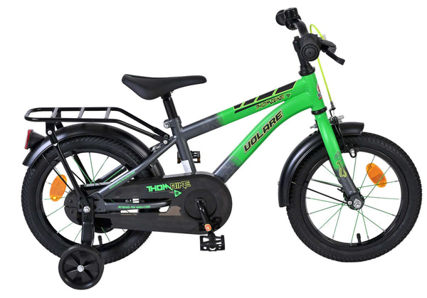 Volare Thombike Kinderfiets - Jongens - 14 inch - Groen/Grijs OUTLET