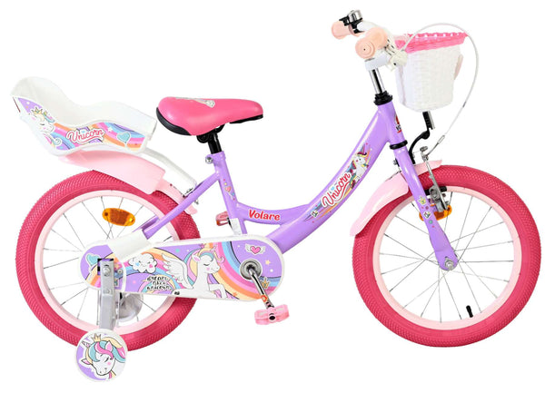 Volare Unicorn Kinderfiets - Meisjes - 16 inch - Paars