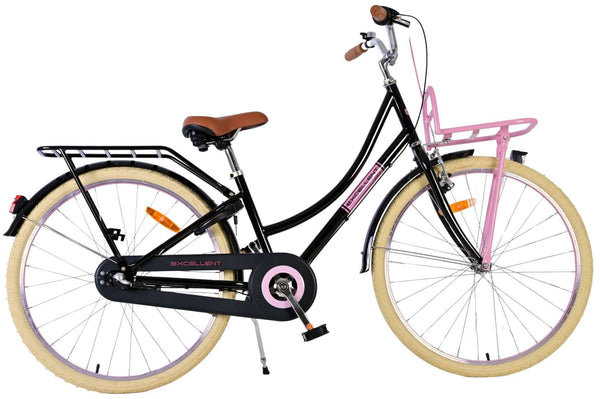 Volare Excellent Kinderfiets - Meisjes - 26 inch - Zwart - 3 versnellingen