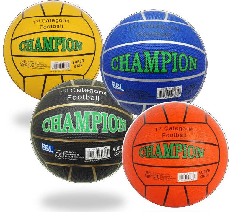 Straatvoetbal Champion - Rubber - maat 5 - 380-420 gram - Verschillende Kleuren - Assorti