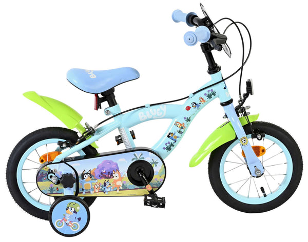 Bluey Kinderfiets 12 inch - Lichtblauw - Twee handremmen