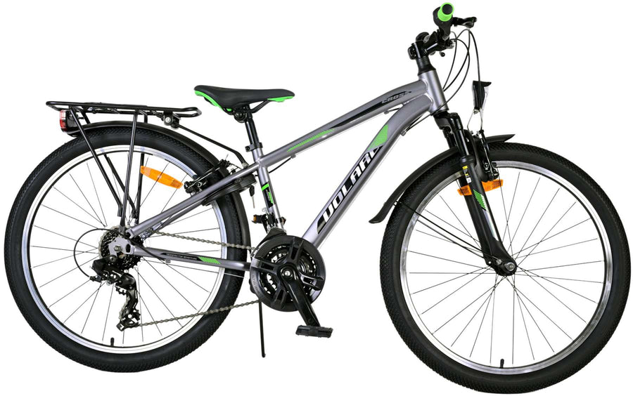 Volare Cross Kinderfiets - Jongens - 24 inch - Grijs - 21 versnellingen - Twee handremmen