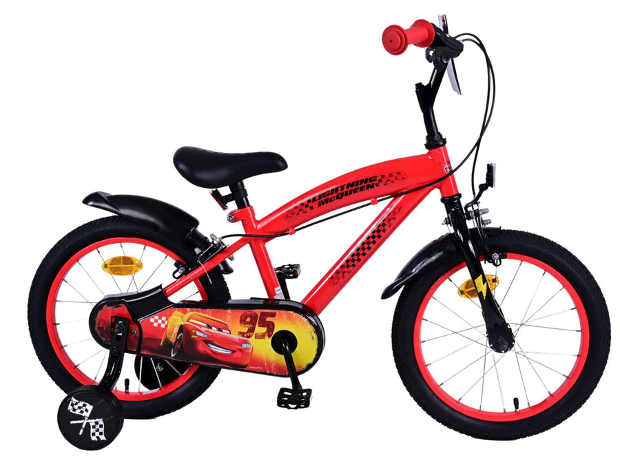 Disney Cars Kinderfiets - Jongens - 16 inch - Rood - Twee handremmen OUTLET