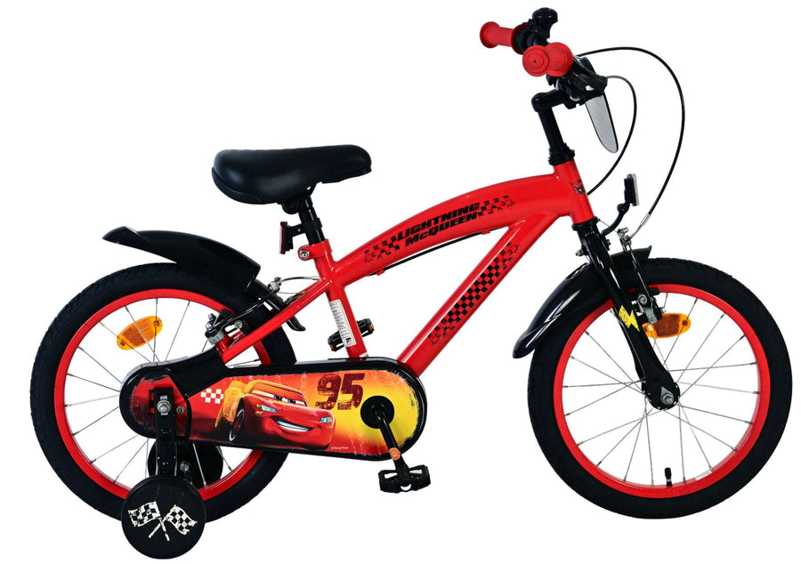 Disney Cars Kinderfiets - Jongens - 16 inch - Rood - Twee handremmen