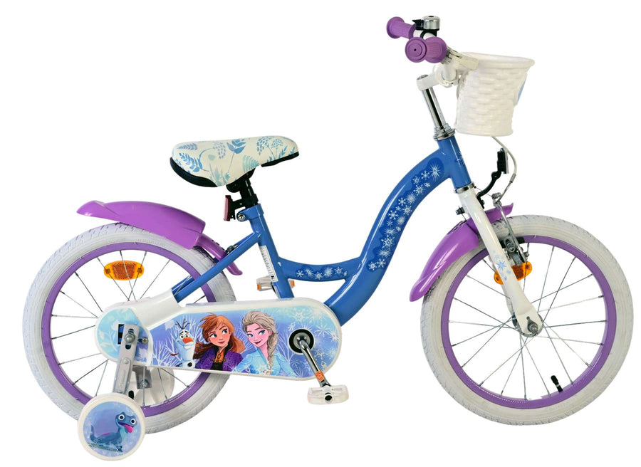 Disney Frozen 2 Kinderfiets - Meisjes - 16 inch - Blauw/Paars OUTLET
