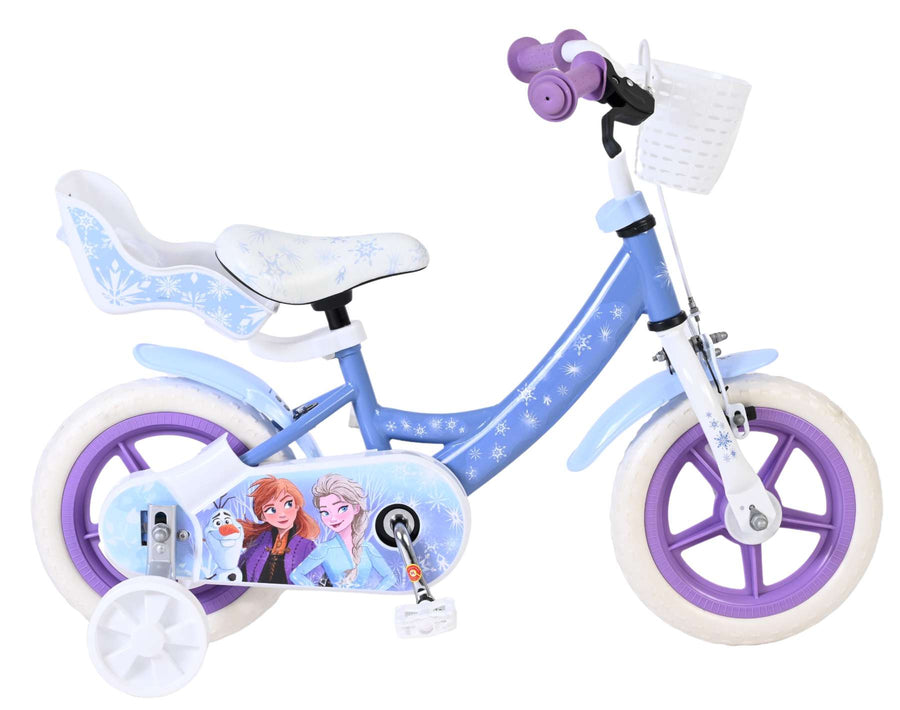 Disney Frozen Kinderfiets - Meisjes - Mag Wheels - 12 inch - Blauw OUTLET