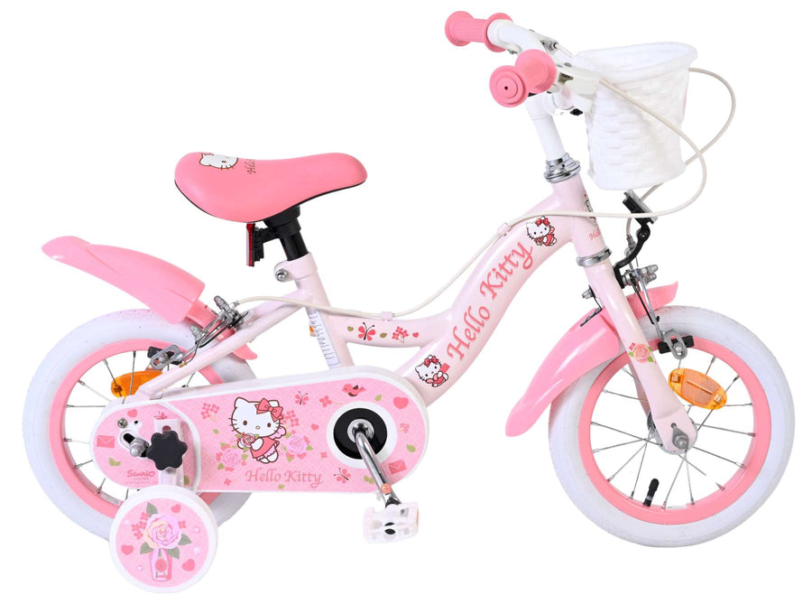 Hello Kitty Kinderfiets - Meisjes - 12 inch - Roze - Twee handremmen