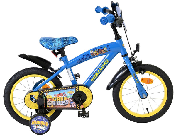 Paw Patrol -Rubble & Crew - Kinderfiets - Jongens - 14 inch - Blauw