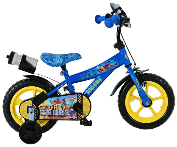 Paw Patrol - Rubble & Crew Kinderfiets - Jongens - Mag Wheels - 12 inch - Blauw