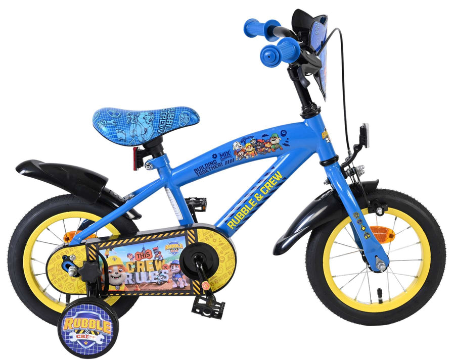 Paw Patrol -Rubble & Crew - Kinderfiets - Jongens - 12 inch - Blauw