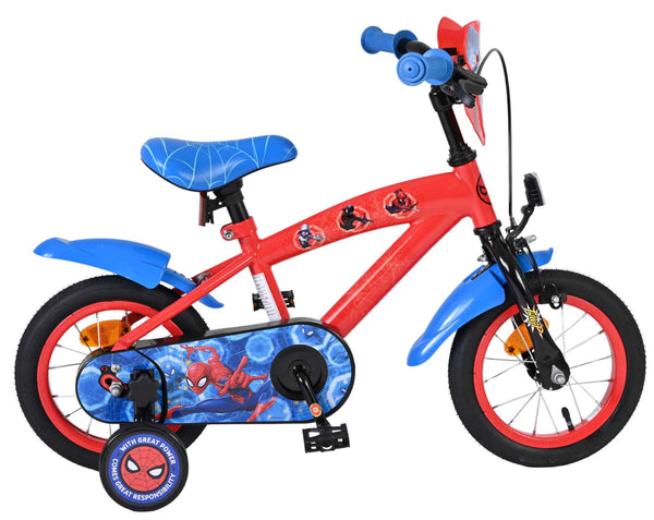 Spider-Man Kinderfiets - Jongens - 12 inch - Blauw/Rood OUTLET