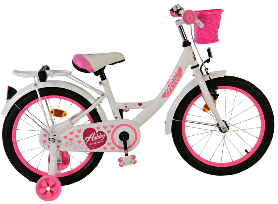 Volare Ashley Kinderfiets - Meisjes - 18 inch - Wit