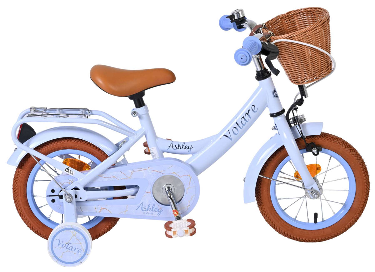 Volare Ashley Kinderfiets - Meisjes - 12 inch - Pastel Blauw