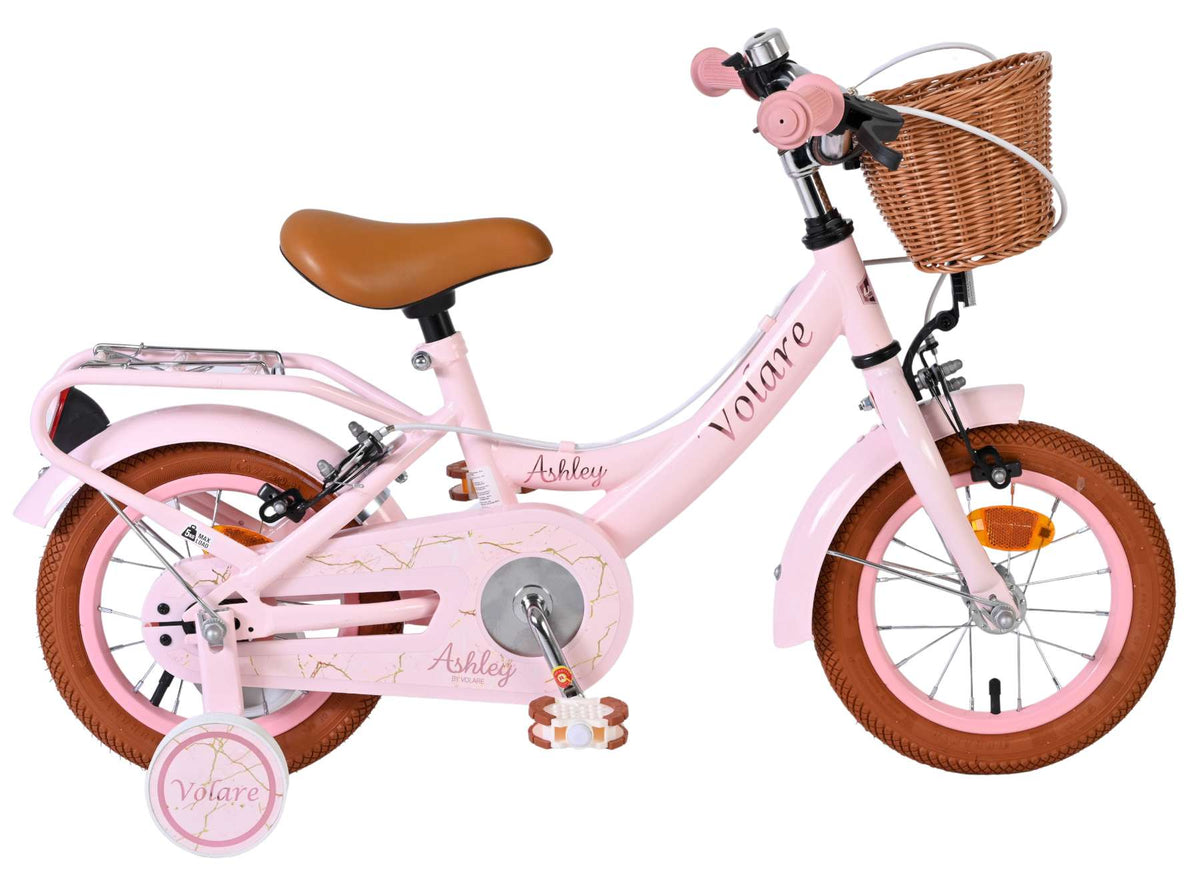 Volare Ashley Kinderfiets - Meisjes - 12 inch - Roze - Twee handremmen