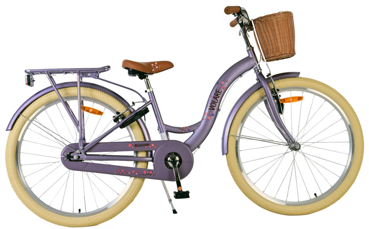 Volare Blossom Kinderfiets - Meisjes - 26 inch - Paars - Twee handremmen