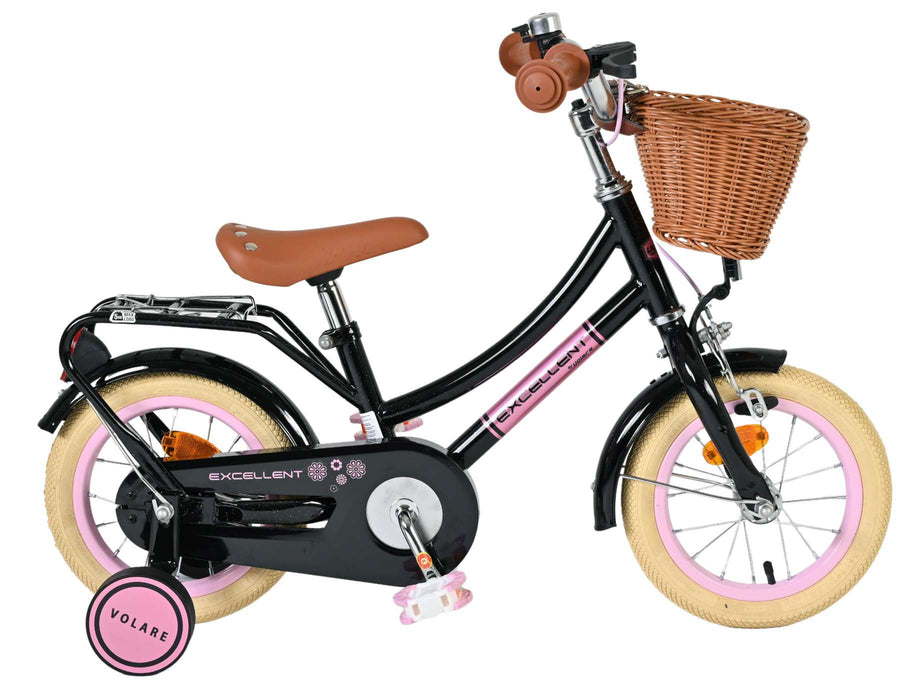 Volare Excellent Kinderfiets - Meisjes - 12 inch - Zwart