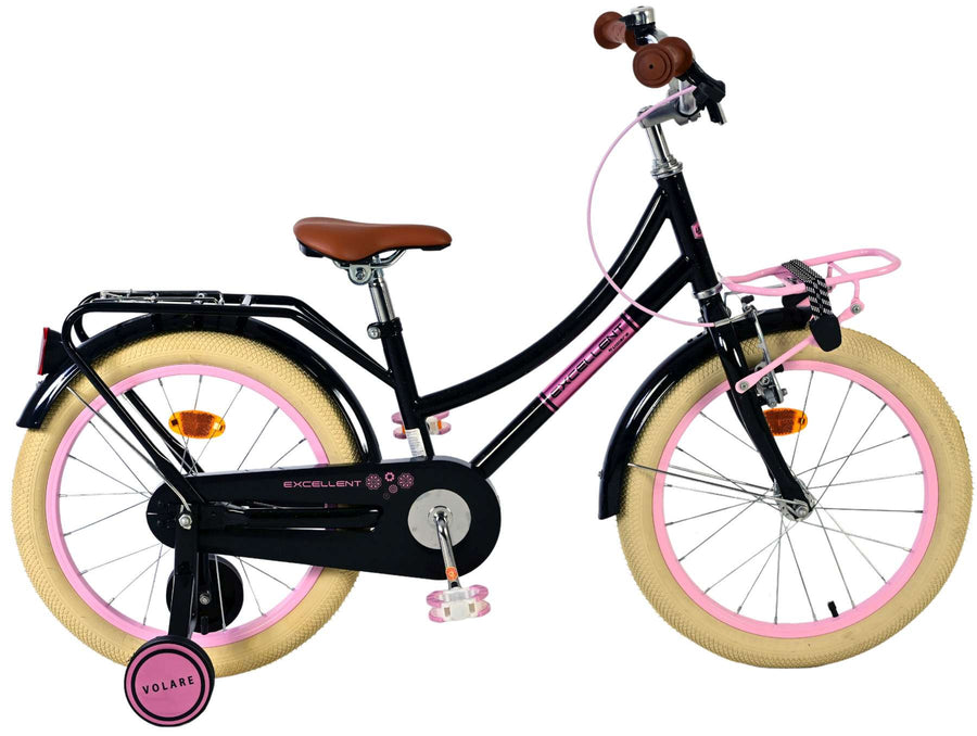 Volare Excellent Kinderfiets - Meisjes - 18 inch - Zwart