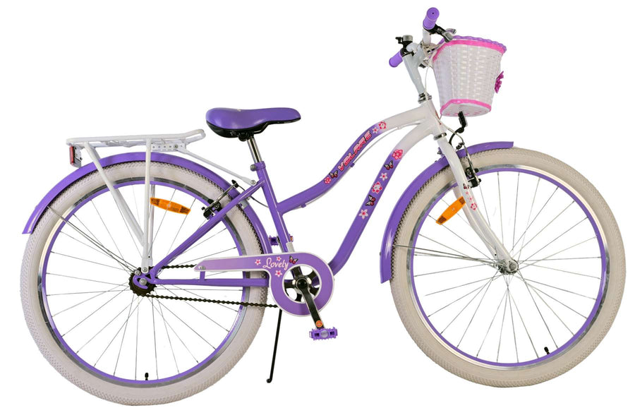 Volare Lovely Kinderfiets - Meisjes - 26 inch - Paars - Twee handremmen