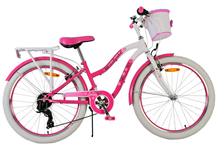 Volare Lovely Kinderfiets - Meisjes - 24 inch - Roze - 7 Versnellingen