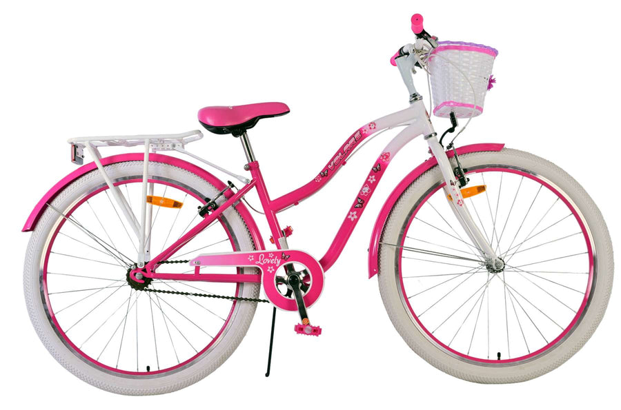Volare Lovely Kinderfiets - Meisjes - 26 inch - Roze - Twee handremmen OUTLET