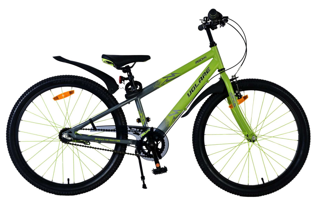 Volare Rocky Kinderfiets - 24 inch - Groen - Shimano Nexus 3 versnellingen