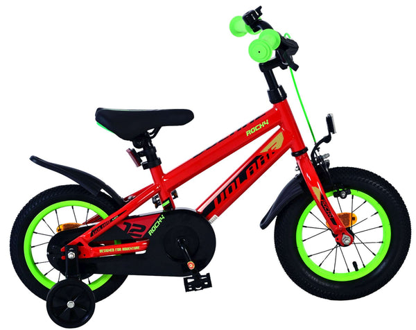 Volare Rocky Kinderfiets - Jongens - 12 inch - Rood - Twee handremmen