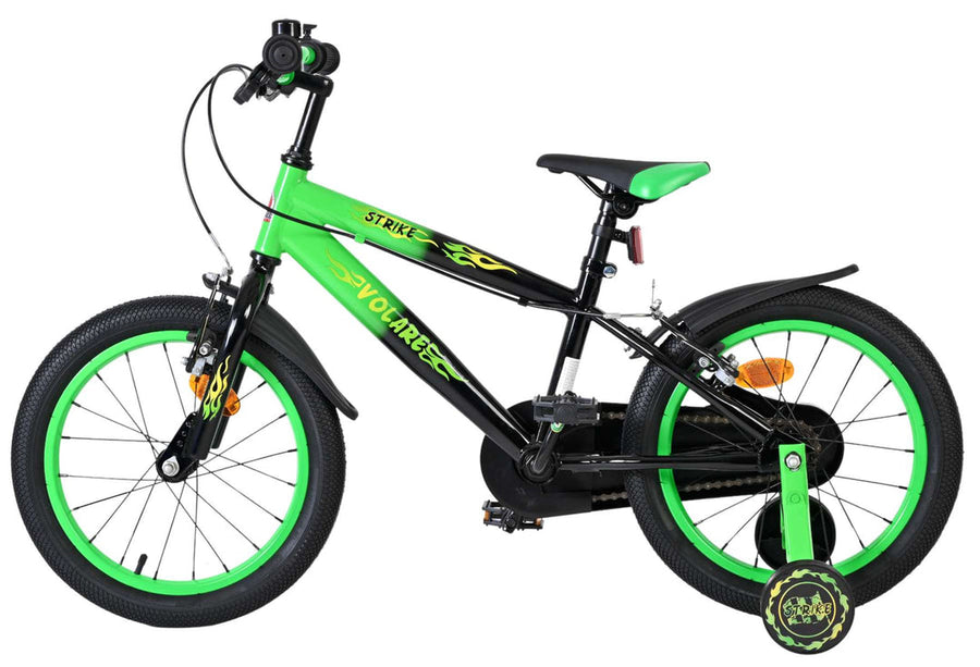 Volare Strike Kinderfiets Jongens 16 inch - Zwart Groen